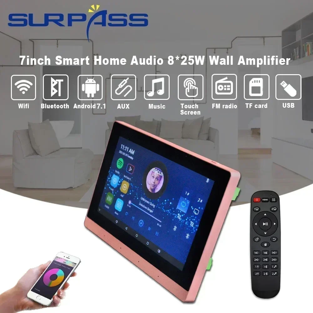 Audio Music Background - Amplifier Android layar sentuh WiFi 7