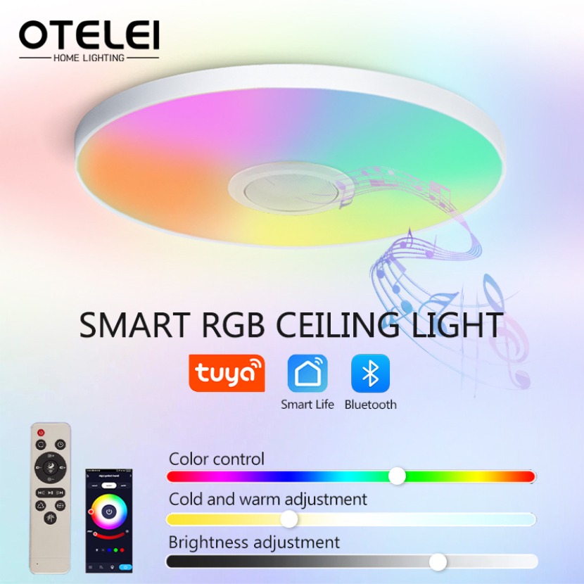 Audio Music Apps - Lampu plafon musik pintar TUYA, lampu