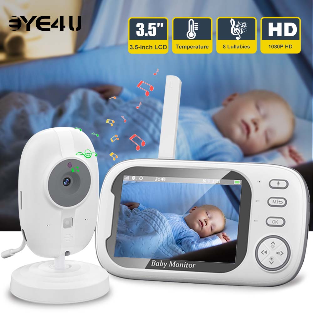 Audio Music Kids - Monitor bayi Video 3.5'', Audio dua