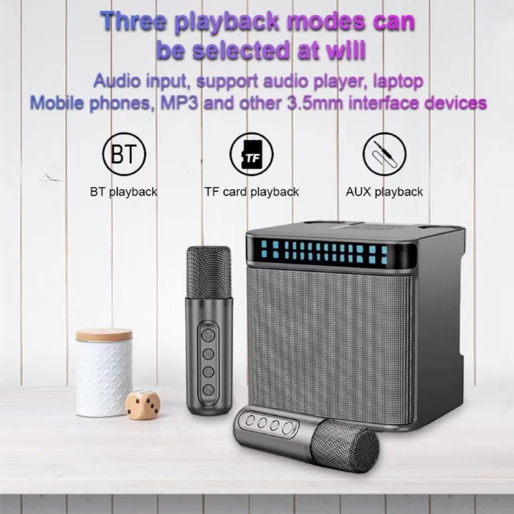 Audio Music Kids - Speaker BT Portabel dengan 2 Mikrofon