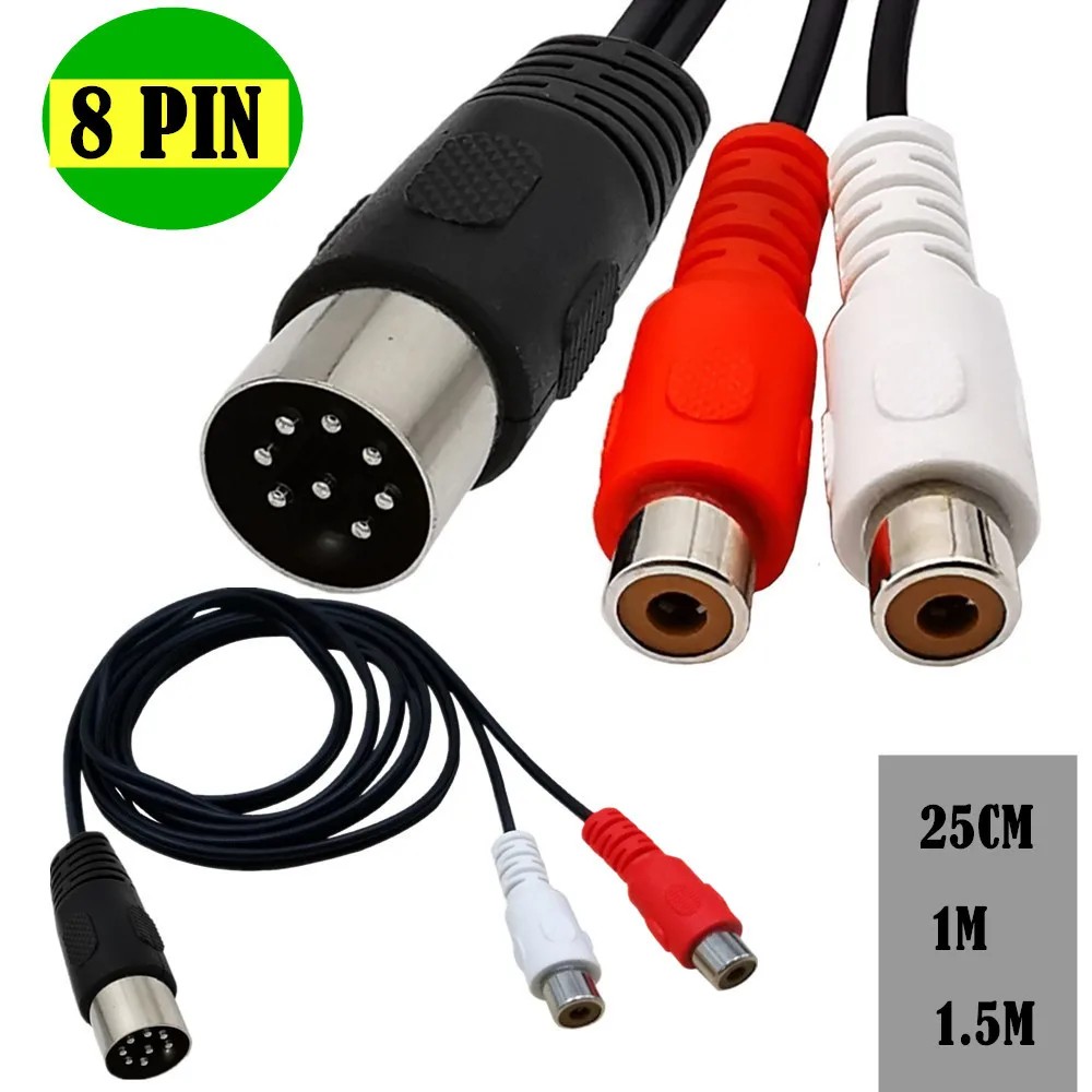 Kabel adaptor Audio Din 8 Pin  - Audio Music Instrumental ulasan dan harga