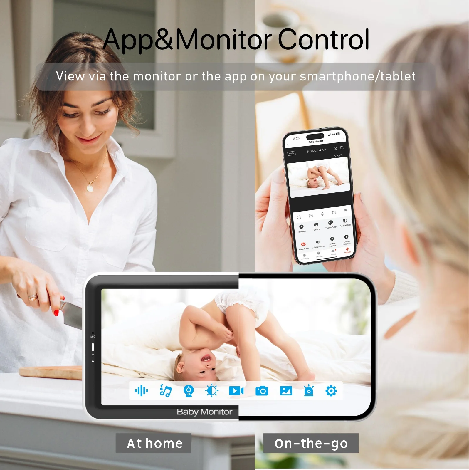 Monitor Bayi Video 5 Inci deng - Audio Music Apps ulasan dan harga