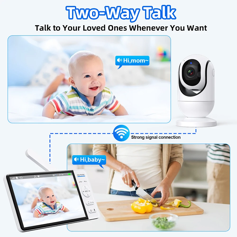 Monitor Bayi Video 7.0'' 720P  - Audio Music Kids ulasan dan harga