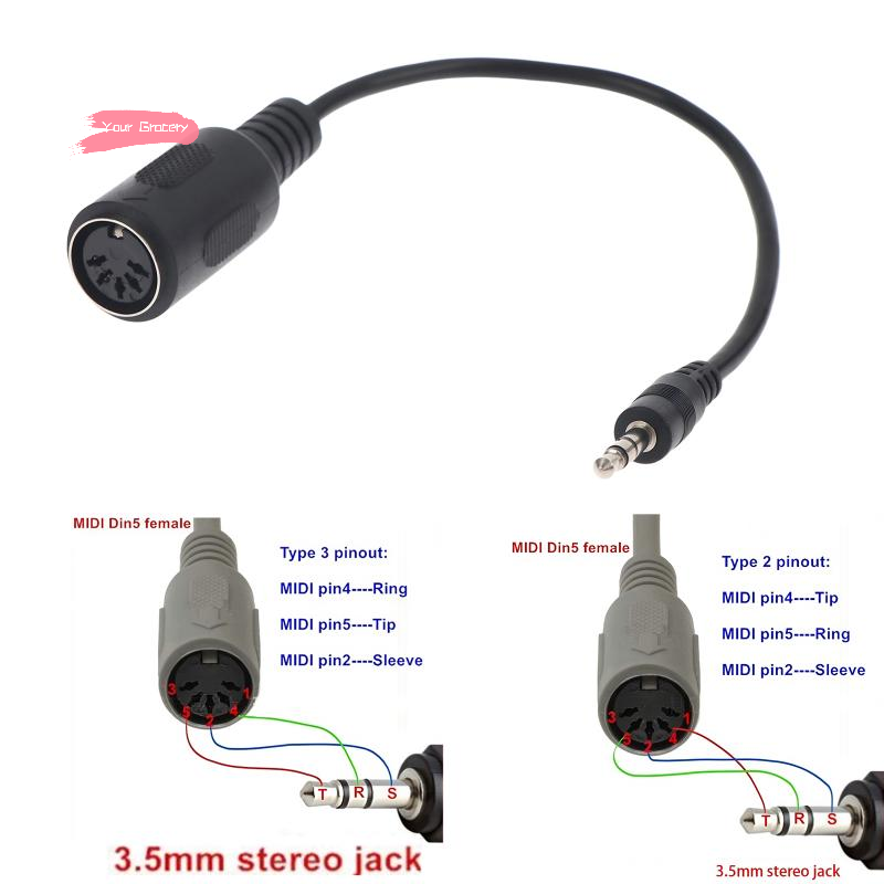 Kabel Konverter Y-MIDI Din 5 K - Audio Music Instrumental ulasan dan harga