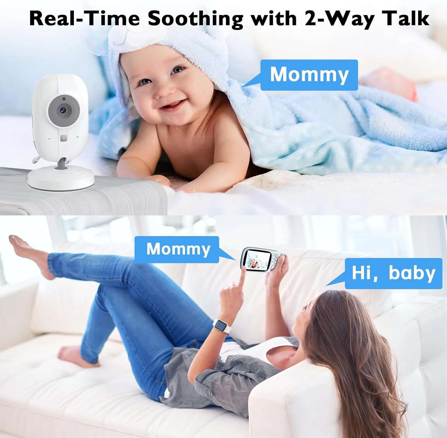 Monitor Bayi Video 2.4G untuk  - Audio Music Kids ulasan dan harga