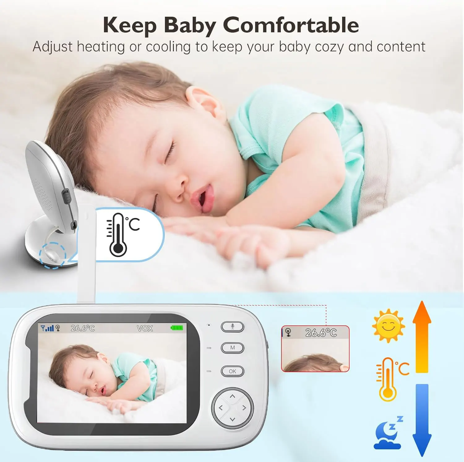 Monitor Bayi Video 2.4G untuk  - Audio Music Kids ulasan dan harga