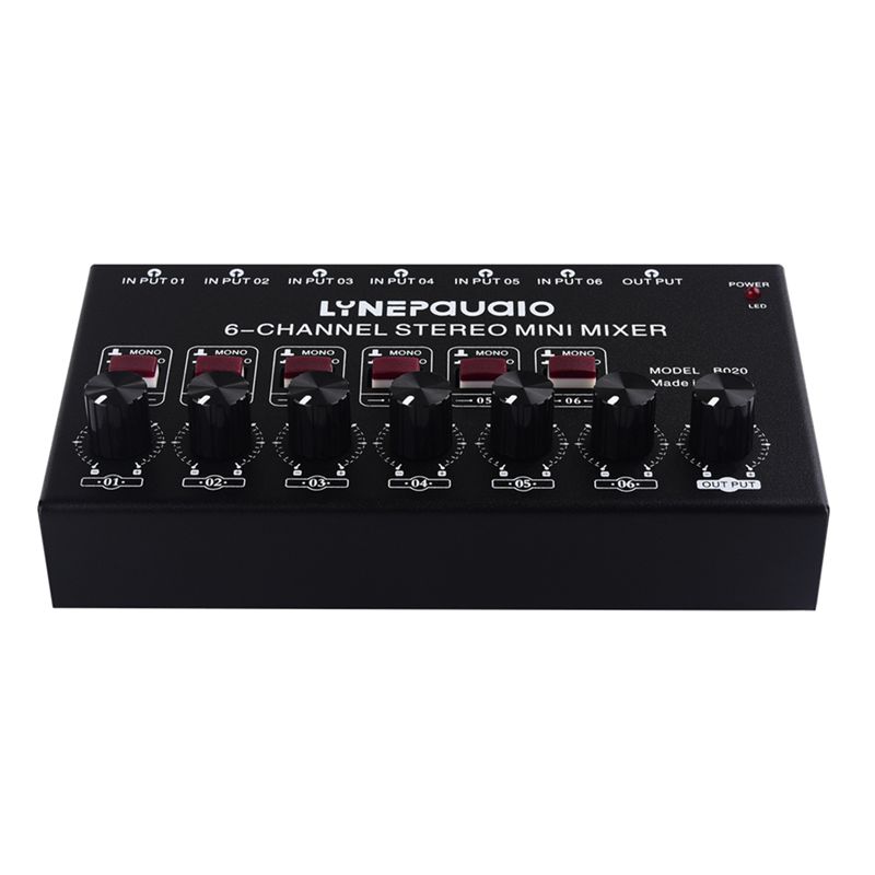 Mixer Audio Stereo 6 Saluran M - Audio Music Instrumental ulasan dan harga